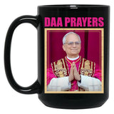 Pope Leo Xiv Daa Prayers Black Coffee Mug