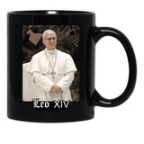 Pope Leo Xiv Fan Art Merch (1) Black Coffee Mug - Black