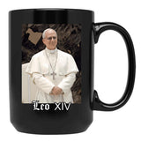 Pope Leo Xiv Fan Art Merch (1) Black Coffee Mug - Black