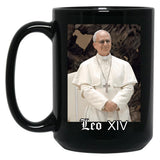 Pope Leo Xiv Fan Art Merch (1) Black Coffee Mug