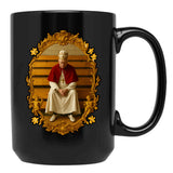 Pope Leo Xiv Fan Art Merch (2) Black Coffee Mug - Black