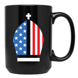 Pope Leo Xiv First American Holy Father Usa Black Coffee Mug - Black