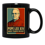 Pope Leo Xiv Francis Prevost Black Coffee Mug - Black