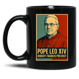 Pope Leo Xiv Francis Prevost Black Coffee Mug