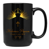 Pope Leo Xiv Habemus Papam In Gold Black Coffee Mug - Black