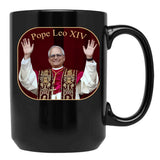 Pope Leo Xiv (5) Black Coffee Mug - Black
