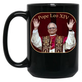 Pope Leo Xiv (5) Black Coffee Mug