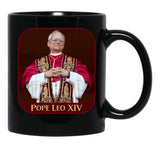 Pope Leo Xiv (7) Black Coffee Mug - Black