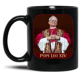 Pope Leo Xiv (7) Black Coffee Mug