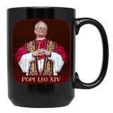 Pope Leo Xiv (7) Black Coffee Mug - Black