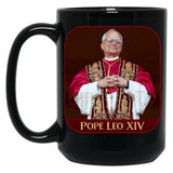 Pope Leo Xiv (7) Black Coffee Mug