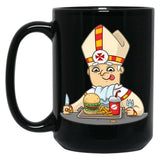 Pope Leo Xiv Black Coffee Mug