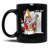 Pope Leo (2) Black Coffee Mug