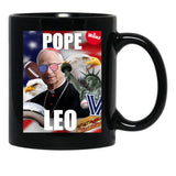 Pope Leo (3) Black Coffee Mug - Black