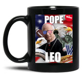 Pope Leo (3) Black Coffee Mug