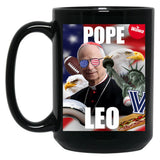 Pope Leo (3) Black Coffee Mug