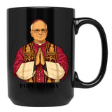 Pope Stylized Pope Leo Xiv Black Coffee Mug - Black