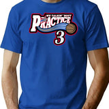 Practice. We Talkin39 Y Copy Bootleg Graphic T-Shirt - Blue
