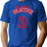 Practice. We Talkin39 Bootleg Graphic T-Shirt - Blue
