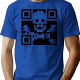Qr Code - Pirate Flag Bootleg Graphic T-Shirt - Blue