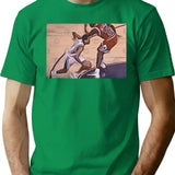Questions T-Shir Bootleg Graphic T-Shirt - Green