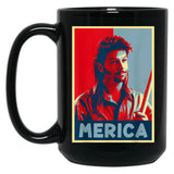 Retro Joe Design Arts Dirts Music Funny 4Th Of July Merica Black Coffee Mug