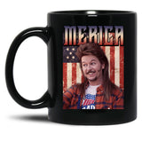 Retro Merica Joe Dirt Funny 4Th Of July Black Coffee Mug