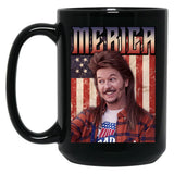 Retro Merica Joe Dirt Funny 4Th Of July Black Coffee Mug
