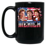 Retro Merica Joe Dirt Black Coffee Mug
