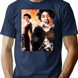 Rina Sawayama Poster Bootleg Graphic T-Shirt - Navy
