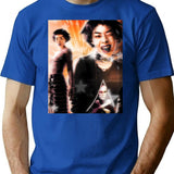 Rina Sawayama Poster Bootleg Graphic T-Shirt - Blue