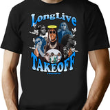 Rip Takeoff Bootleg Graphic T-Shirt - Black