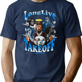 Rip Takeoff Bootleg Graphic T-Shirt - Navy