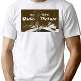 Rko Radio Pictures Intro Screen' T-Shirt - Retro Graphic Tee for Men & Women - White