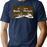 Rko Radio Pictures Intro Screen' T-Shirt - Retro Graphic Tee for Men & Women - Navy