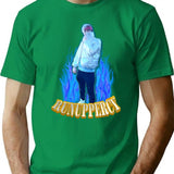 Runuppercy Bootleg Graphic T-Shirt - Green