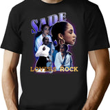 Sade For Fans Bootleg Graphic T-Shirt - Black