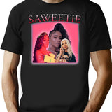 Saweetie Bootleg Bootleg Graphic T-Shirt - Black
