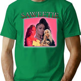 Saweetie Bootleg Bootleg Graphic T-Shirt - Green