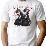 School Days Bootleg Style Bootleg Graphic T-Shirt - White