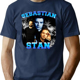 Sebastian Stand Bootleg Graphic T-Shirt - Navy