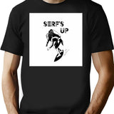 Serf'S Up Toil And Shred Bootleg Graphic T-Shirt - Black