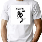 Serf'S Up Toil And Shred Bootleg Graphic T-Shirt - White