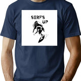 Serf'S Up Toil And Shred Bootleg Graphic T-Shirt - Navy