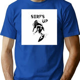 Serf'S Up Toil And Shred Bootleg Graphic T-Shirt - Blue