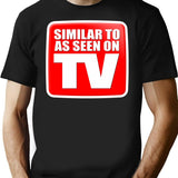Similar To As Seen On Tv Bootleg Graphic T-Shirt - Black
