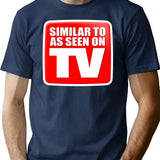 Similar To As Seen On Tv Bootleg Graphic T-Shirt - Navy