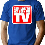 Similar To As Seen On Tv Bootleg Graphic T-Shirt - Blue