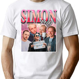 Simon Pegg - Retro Bootleg Bootleg Graphic T-Shirt - White