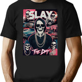 Slay The Day Bootleg Graphic T-Shirt - Black